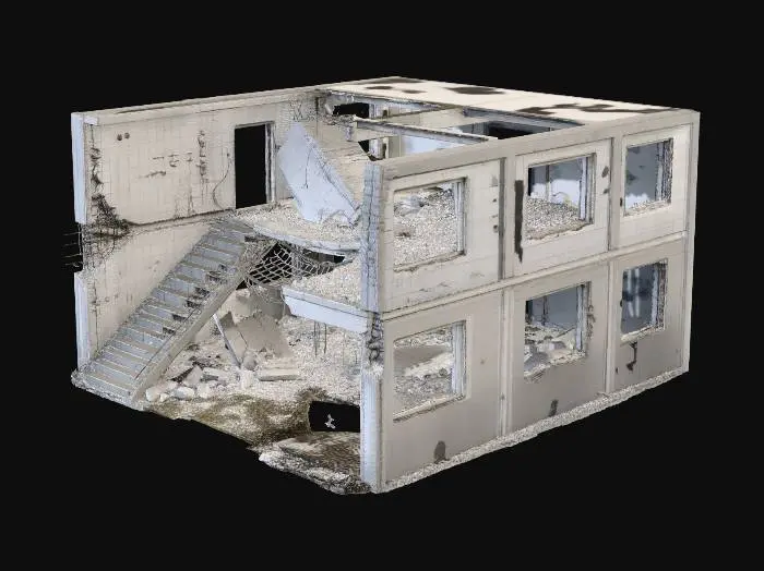 3D model for concrete_with_stairs