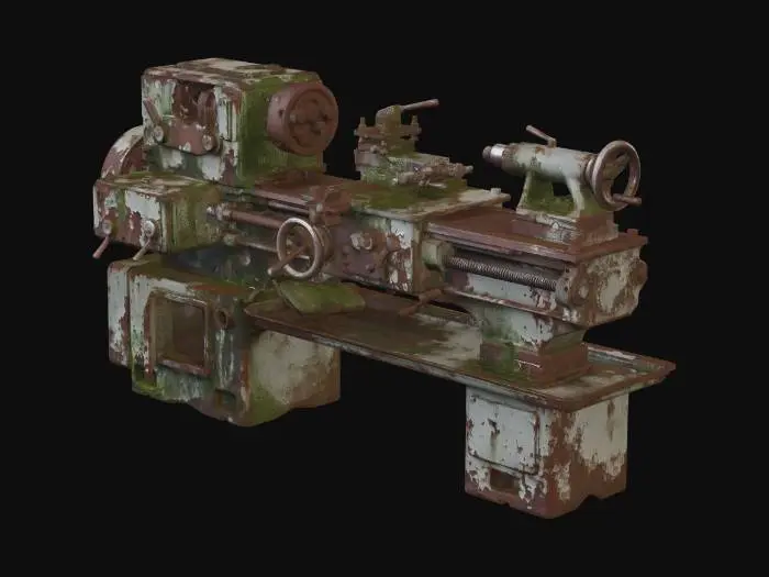 3D model for machine lathe