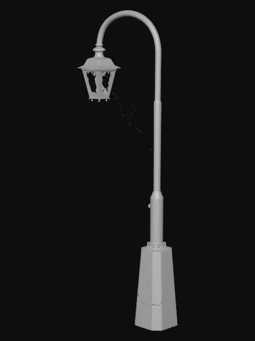 3D model for Rustic Lantern Post