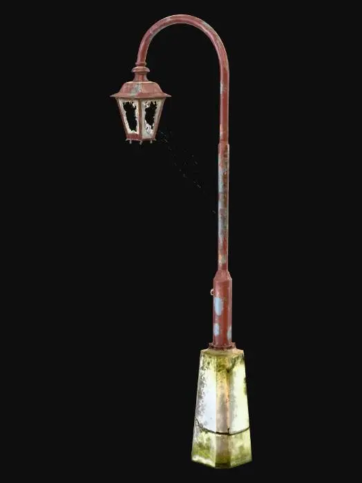 3D model for Rustic Lantern Post