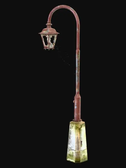 3D model for Rustic Lantern Post