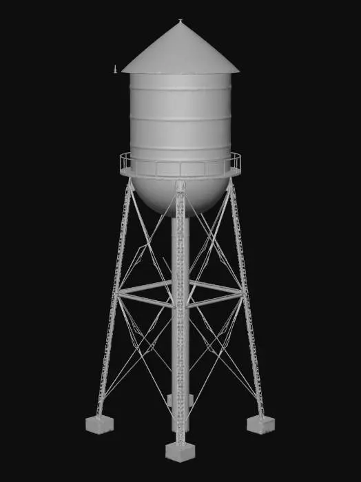3D model for Rusty Water Tower