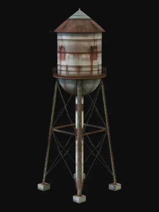 3D model for Rusty Water Tower
