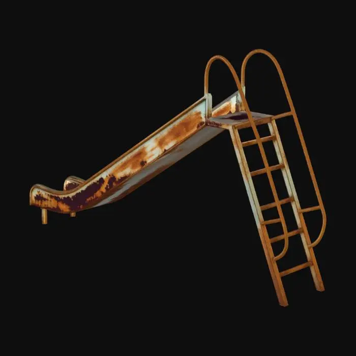 3D model for Rusty Playground Slide