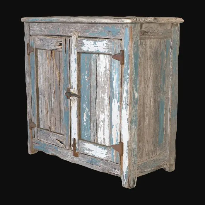 3D model for wooden_shelf