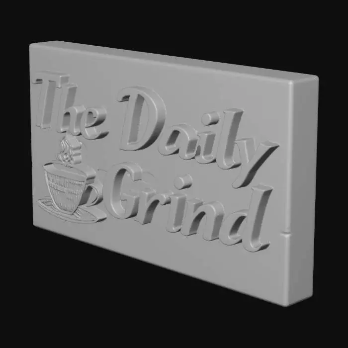 3D model for coffee shop sign