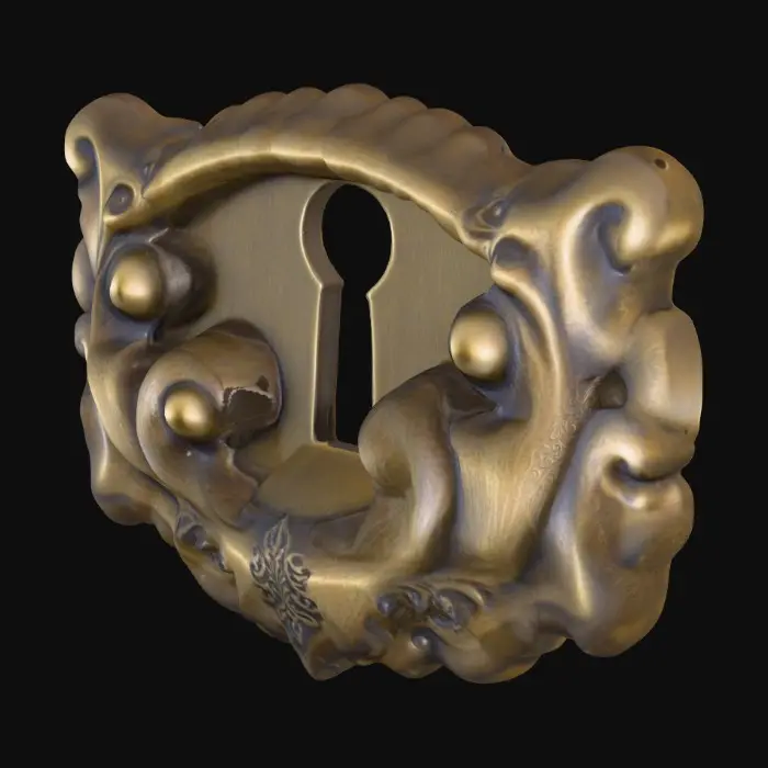 3D model for Ornate Keyhole Plate