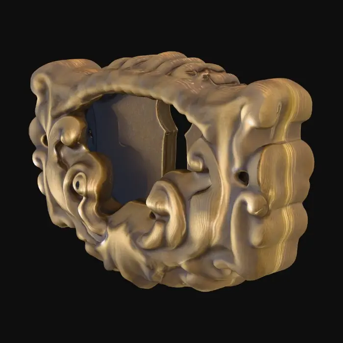 3D model for Ornate Keyhole Plate