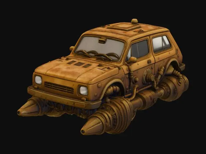 3D model for VAZ-1111 Oka Steampunk