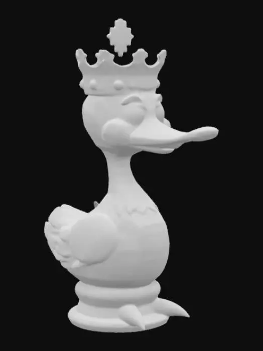 3D model for Chess piece with duck