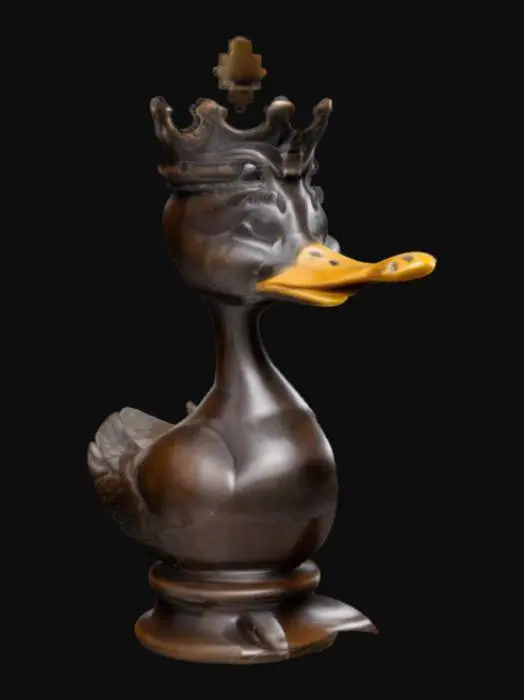 3D model for Chess piece with duck