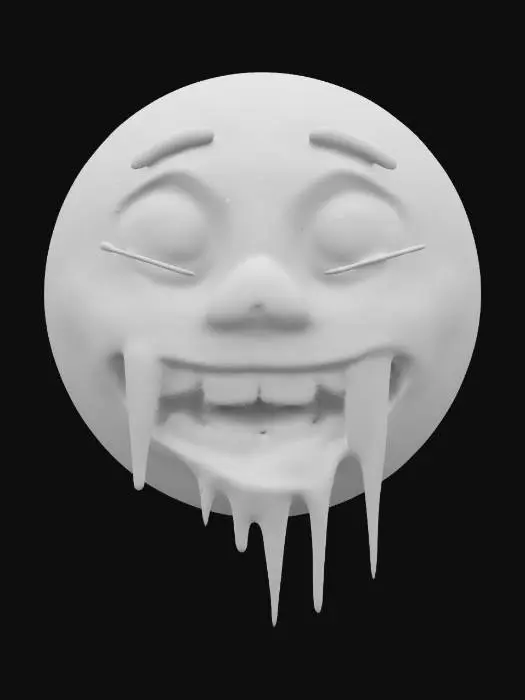 3D model for Freezing Face Emoji