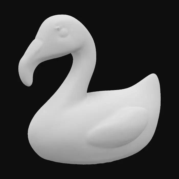 3D model for realistic flamingo, Highly Detailed, Ultra Realistic, Symmetrical Body, rubber duck style, rubber, floaty, bath toy