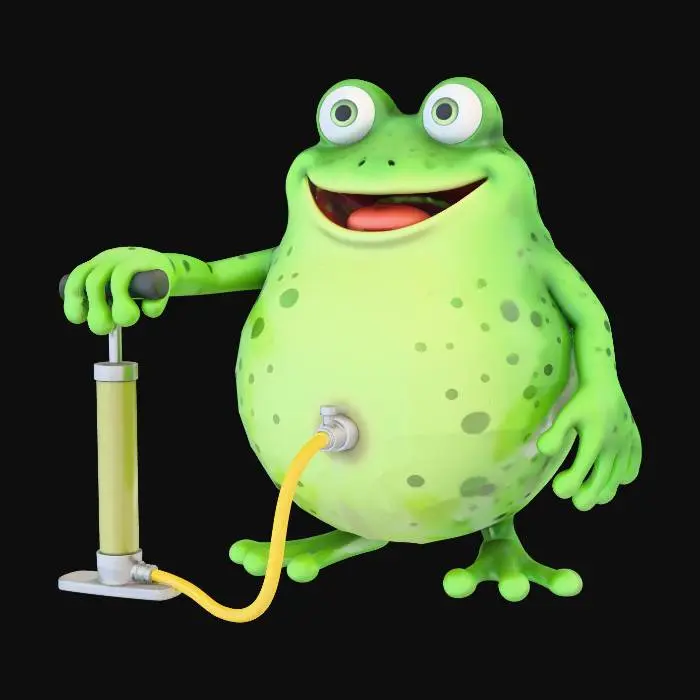3D model for Frog Inflate