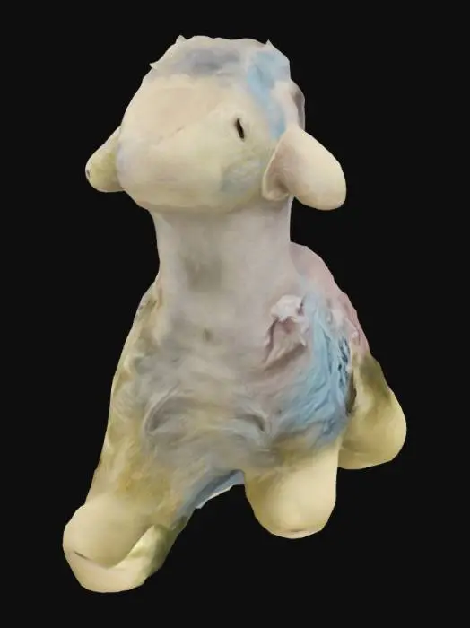 3D model for Rainbow Llama Plush