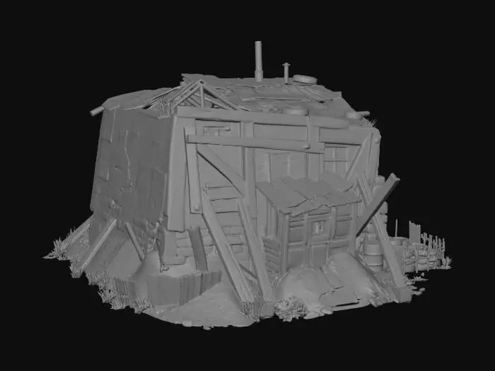3D model for Crumbling Sheriff's Office