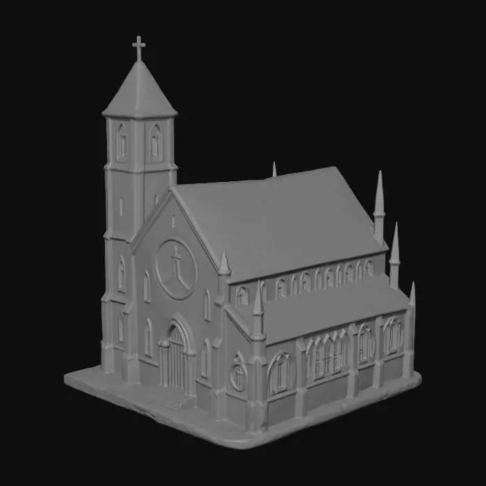 3D model for Emerald Cathedral in the Fog
