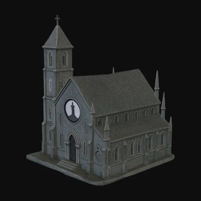 3D model for Emerald Cathedral in the Fog