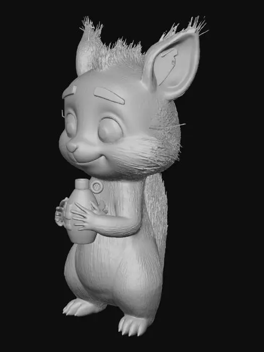3D model for BABY MUTANT SQUIRREL HOLDING A GRENADE