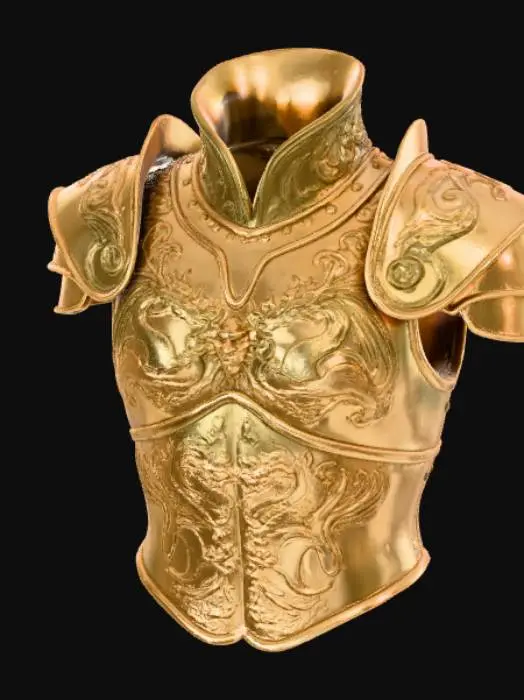 3D model for gold breastplate