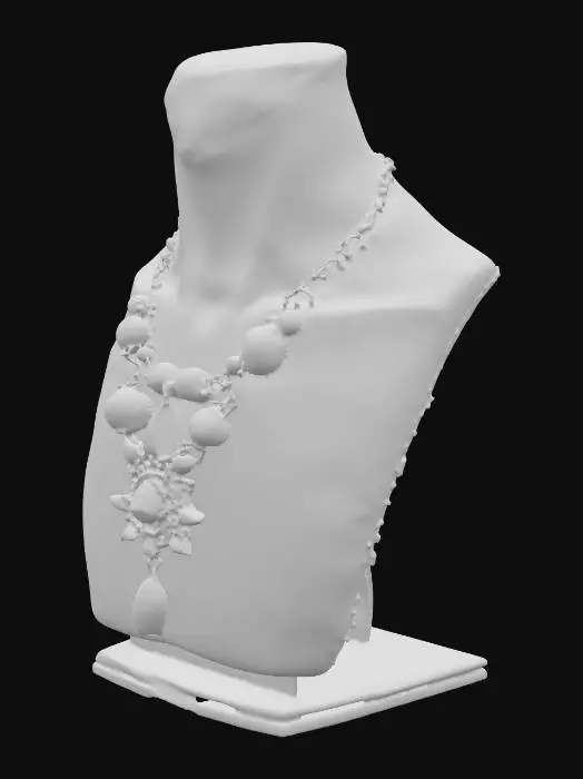 3D model for doğal taşlarla oluşturulmuş kolyeler