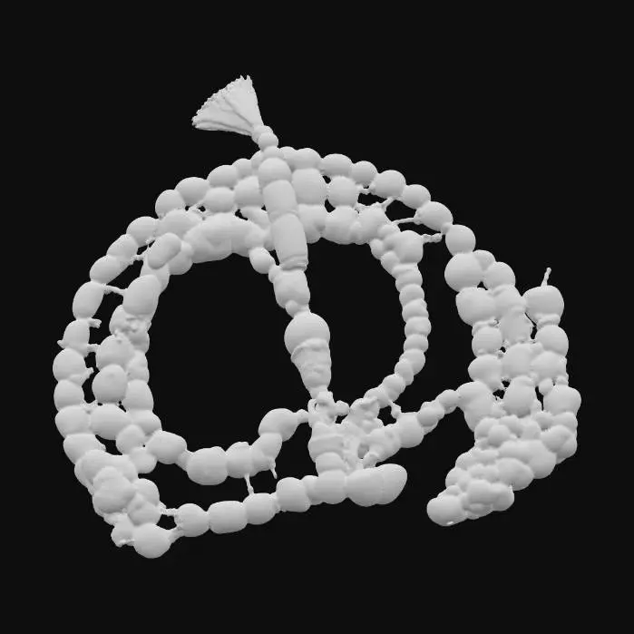 3D model for doğal taşlarla oluşturulmuş tespihler