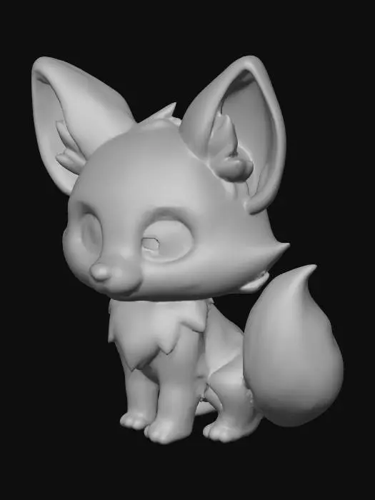 3D model for Adorable Fox Pup