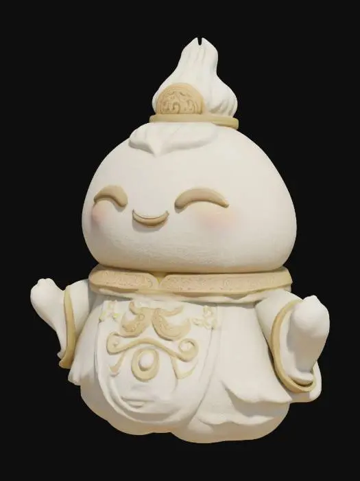 3D model for Charming Spirit, dumpling #AroundTheWorld#