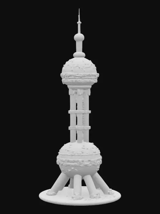 3D model for Candy Tower, Ice cream  Oriental Pearl Tower #AroundTheWorld#
