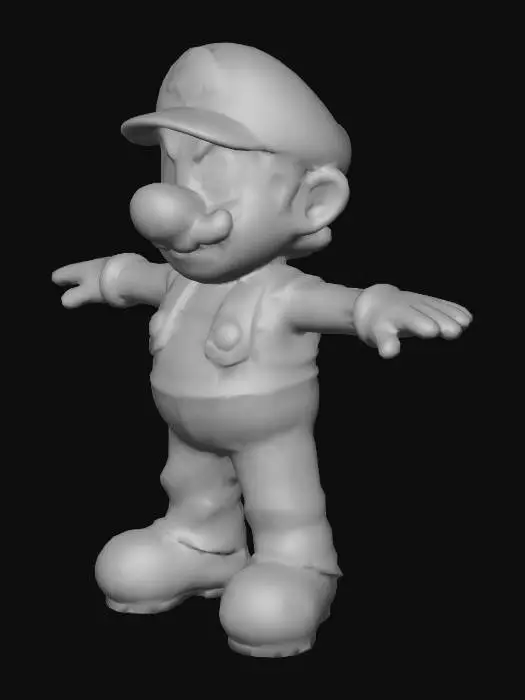 3D model for Mario T-Pose