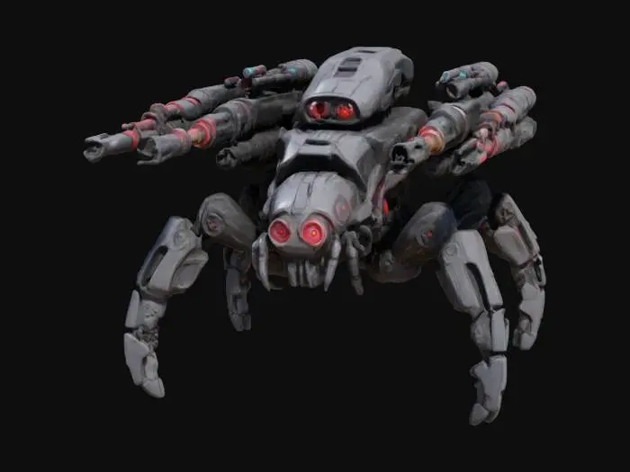 3D model for Mech-Spider Sentry