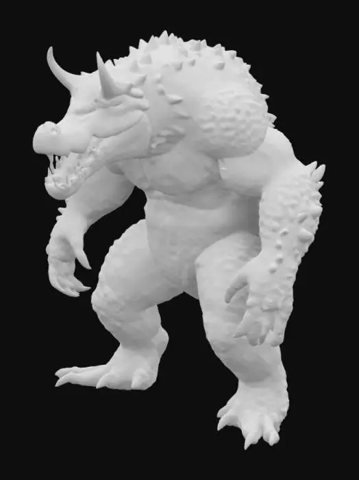 3D model for Monster Crocodile Warrior