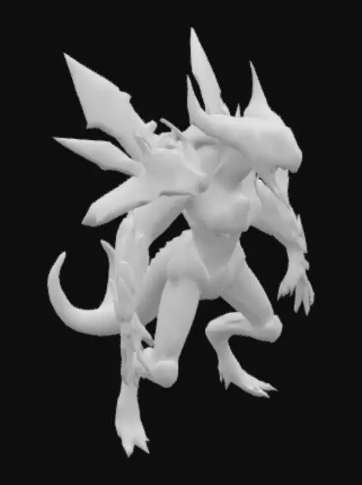 3D model for Kerrigan from the Starcraft game in full growth