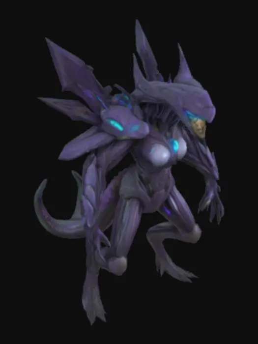 3D model for Kerrigan from the Starcraft game in full growth
