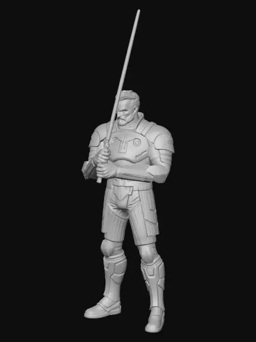 3D model for Crimson Saber