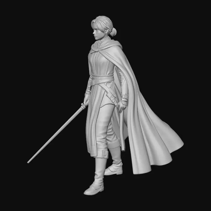 3D model for Blue Cloaked Jedi