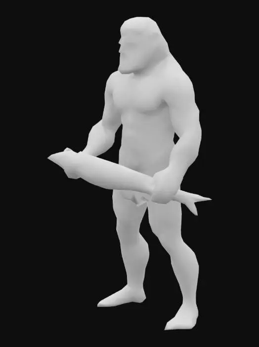 3D model for Neanderthal pesca