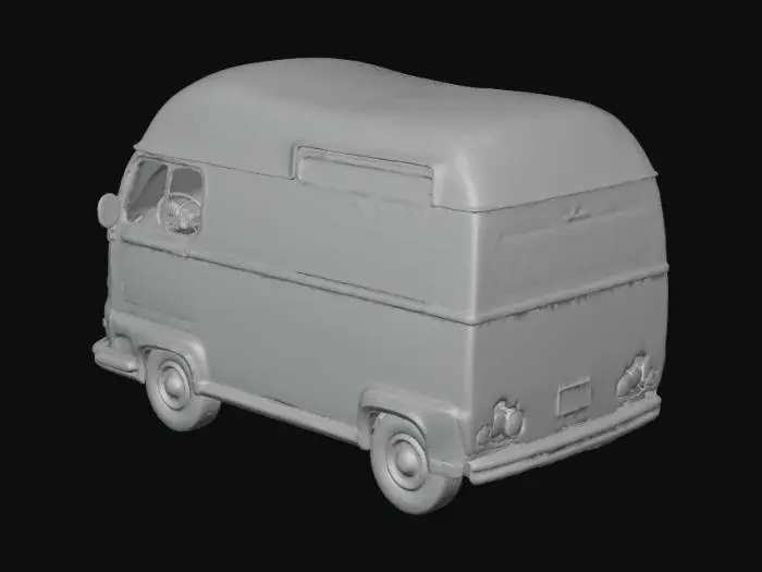 3D model for Vintage Grey Van