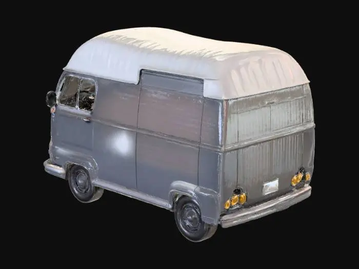 3D model for Vintage Grey Van