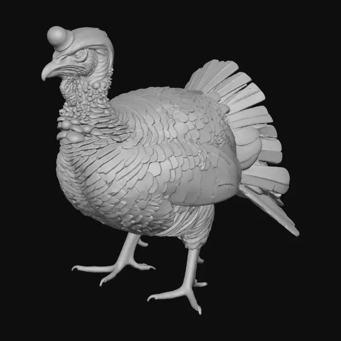 3D model for Cyber Turkey , #Thanksgiving#