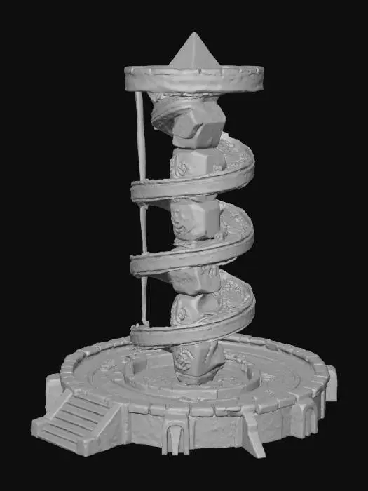 3D model for Celestial Dice Spire
