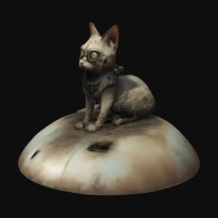 3D model for Un gato en un mundo post-apocalíptico