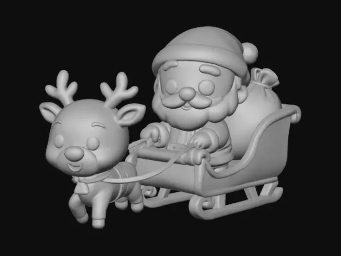 3D model for Chibi Santa's Flight, #Christmas2025#