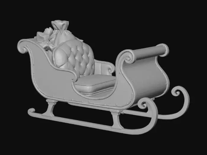 3D model for Santa's Sleigh, #Christmas2025#
