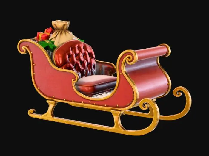 3D model for Santa's Sleigh, #Christmas2025#