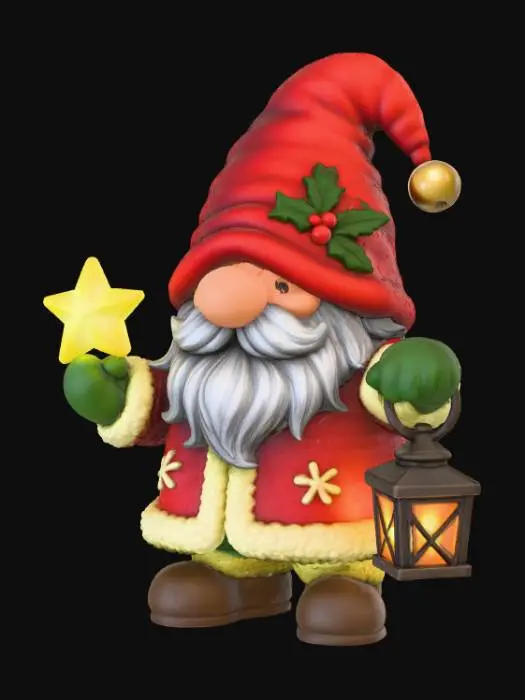 3D model for Christmas Guardian Gnome, #Christmas2025#