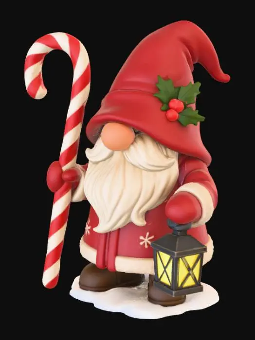 3D model for Christmas Guardian Gnome, #Christmas2025#