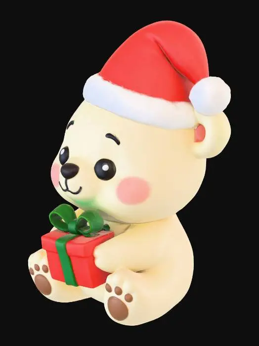 3D model for Cuddly Christmas Bear, #Christmas2025#