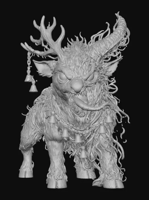 3D model for Infernal Reindeer, #Christmas2025#