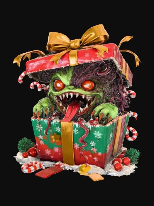 3D model for Holiday Surprise Monster, #Christmas2025#